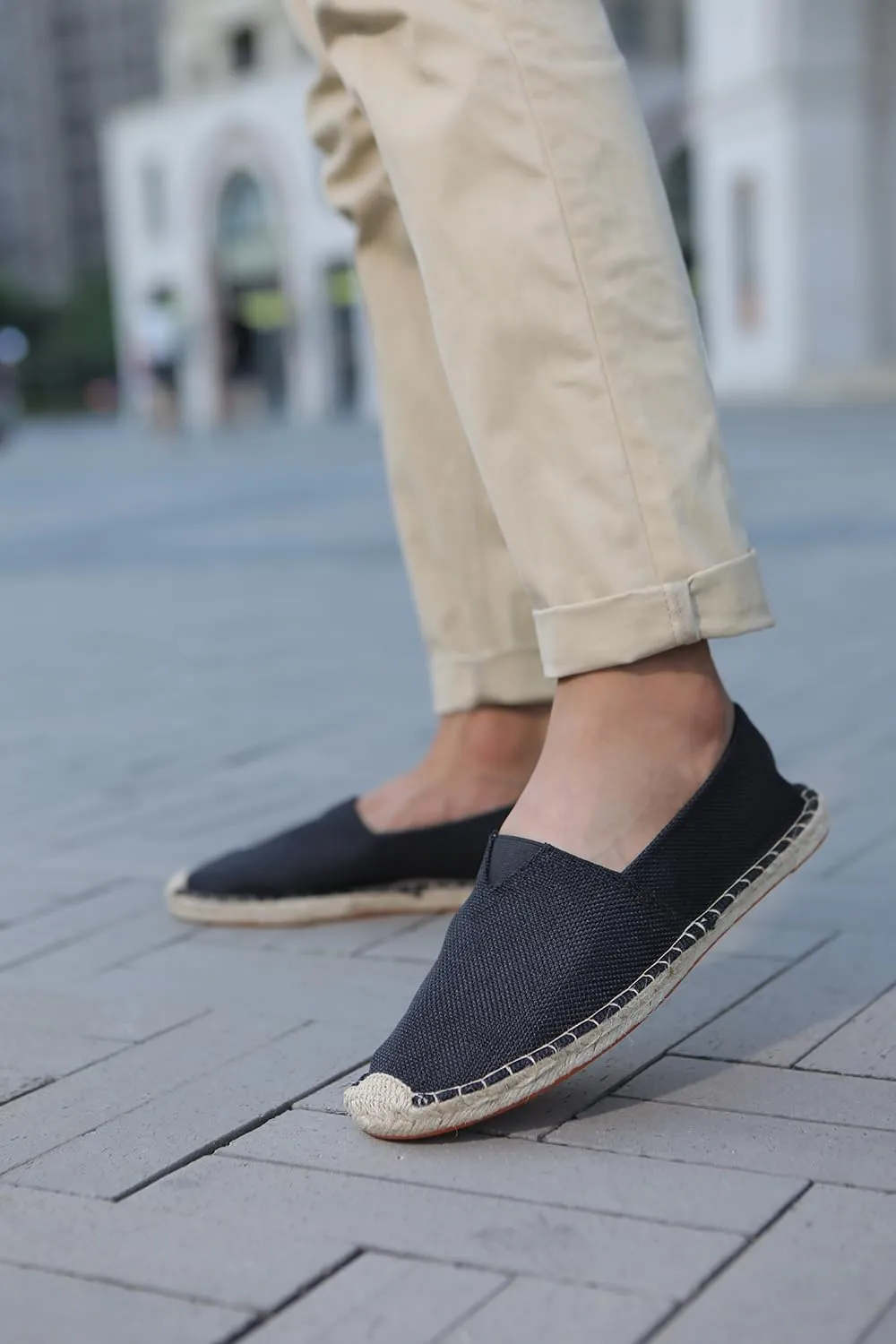 Closed Toe Canvas Slip on Flat Espadrilles Loafers for Men and Women