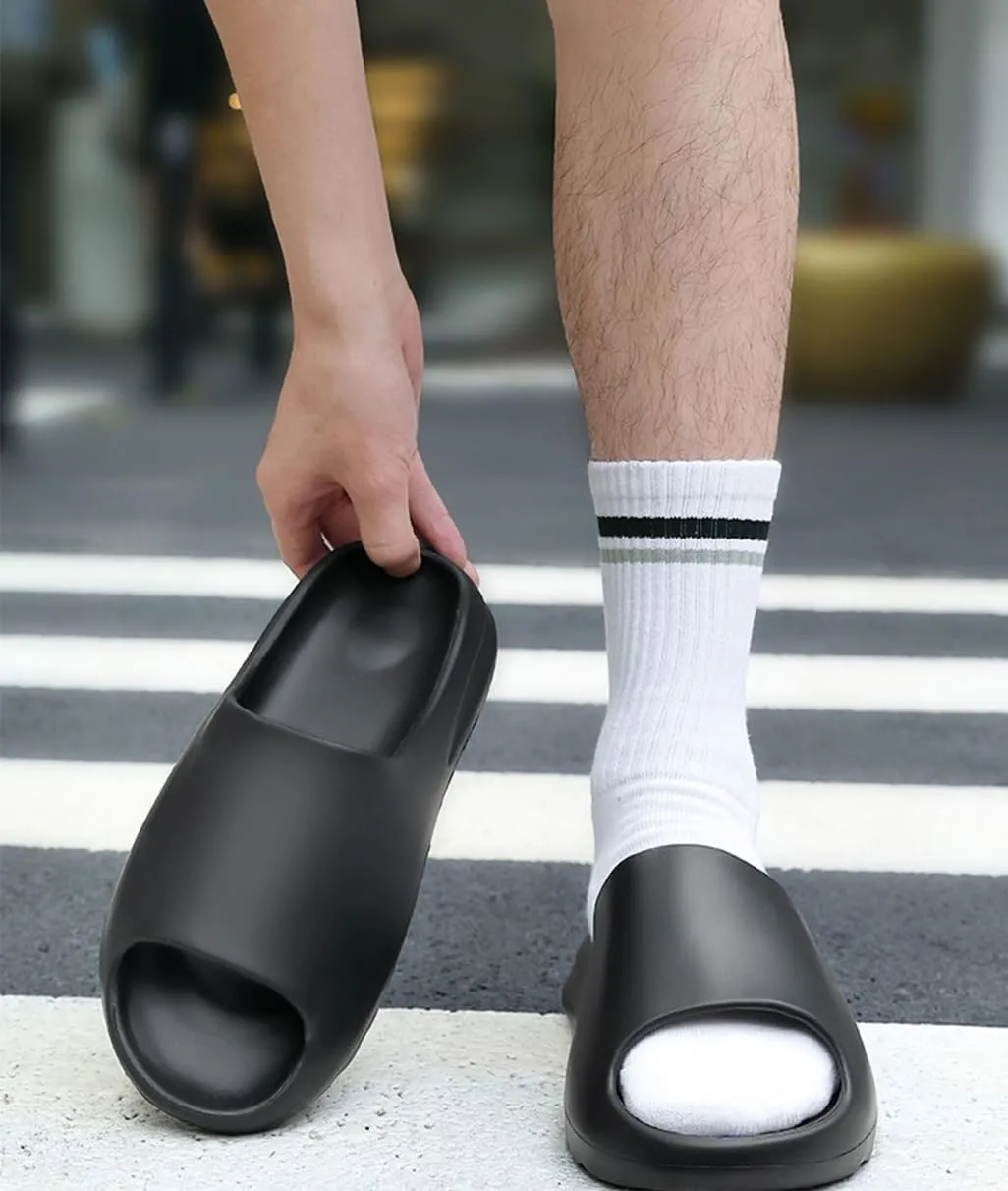 Cloud Slippers and Pillow Slippers for Women and Men,Quick Drying Open Toe Thick Soft Slides Slippers,Beach Shoes Water Shoes Non-Slip Indoor and Outdoor Sandals