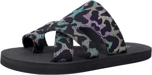 Comfortable Slip On Slide Sandals Thick Soled Hollow Women's Shoes Fashionable And Casual Toe Covered Floral Beach