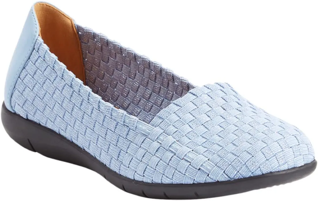 Comfortview Women's The Bethany Slip On Flat (Wide Widths Available)