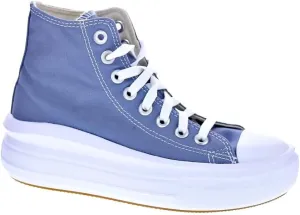 Converse Unisex Chuck Taylor All Star Move Hi Top Canvas Sneaker - Lace up Closure Style - Dark Blue
