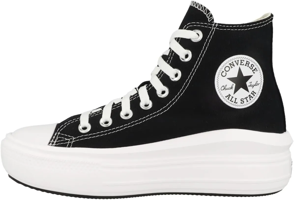 CONVERSE Women's Sneaker, Black Natural Ivory White, 6.5
