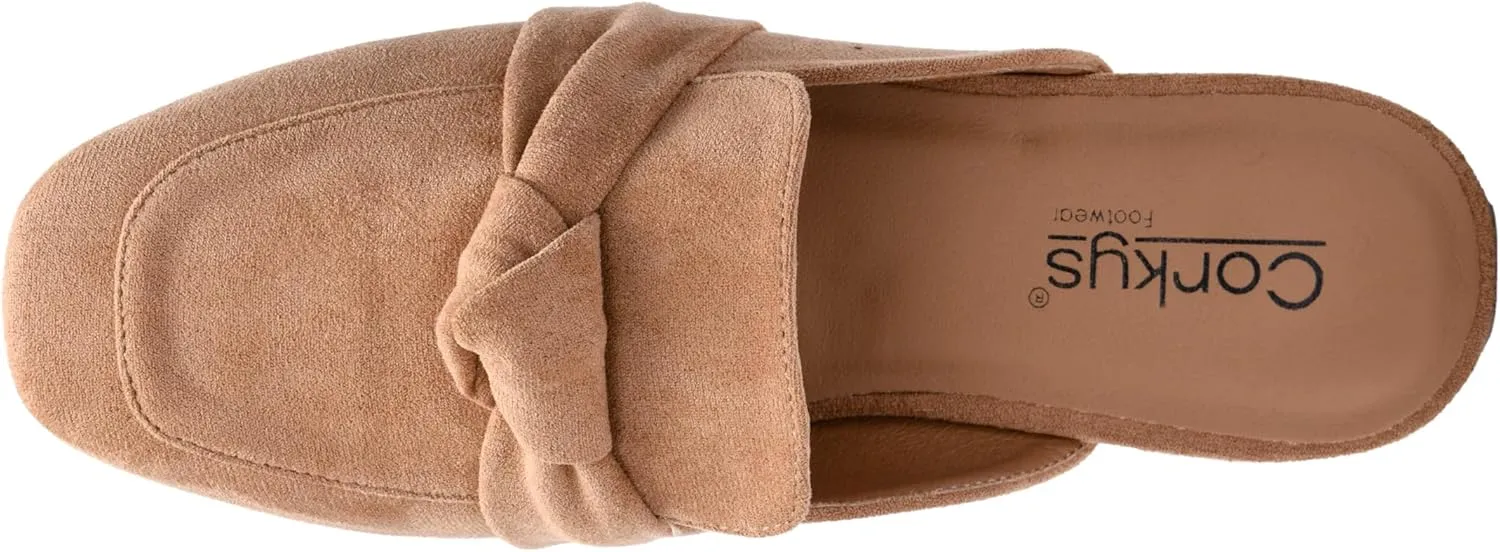 Corkys Footwear Women's Clingy Faux Suede Slip on Mule