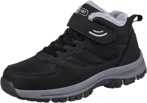 Couple Models Men's Middle and Elderly High Top Plus Velvet Thickening Non Slip Wear Comfortable Men's Athletic Sneaker Water
