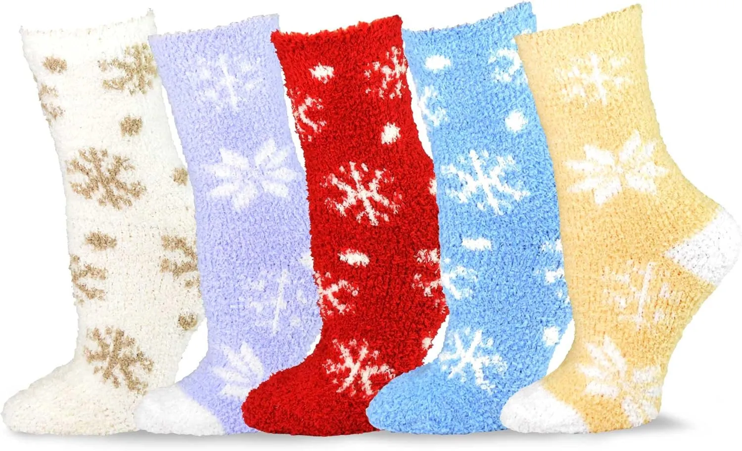 Cozy Warm Fuzzy Slipper Socks Cute Animals Holiday Christmas Santa Reindeer Multipair Adults