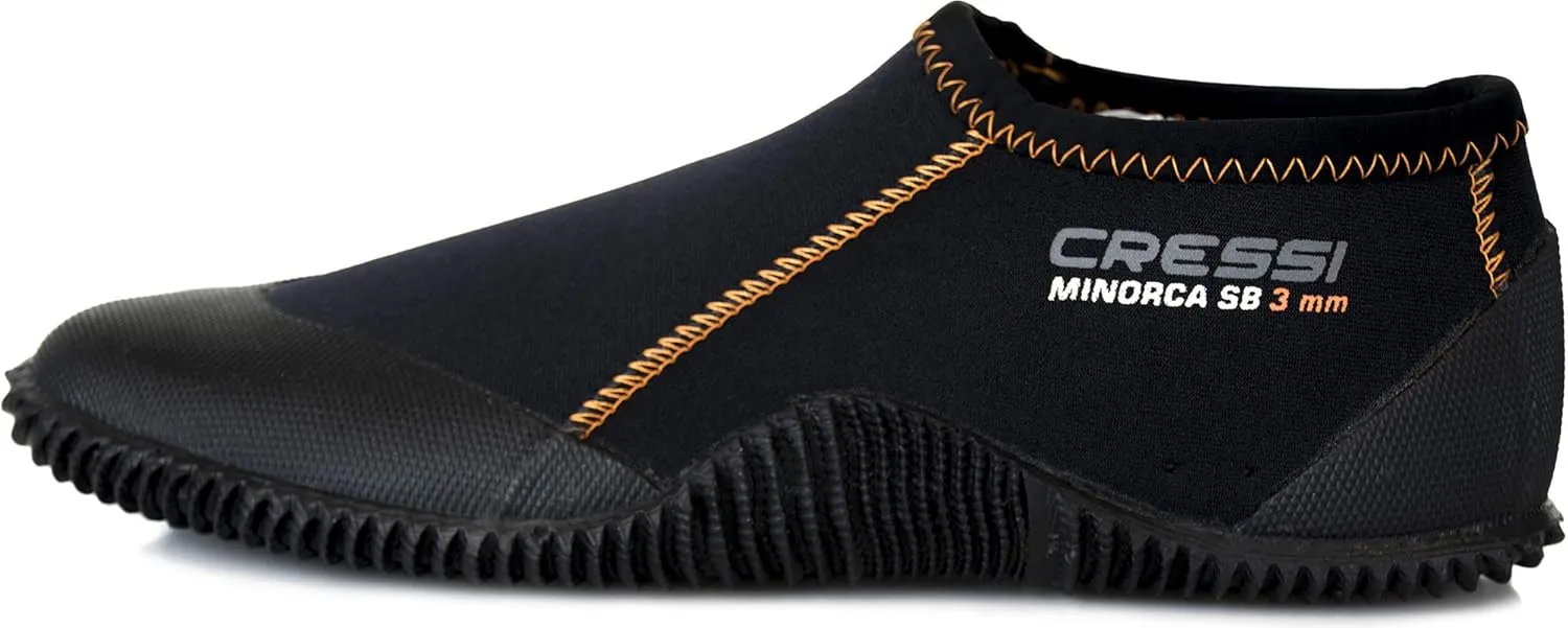 Cressi Neoprene Adult Anti-Slip Sole Boots for Water Sports: Scuba Diving, Snorkeling, Rafting, Windsurfing, Italy-made
