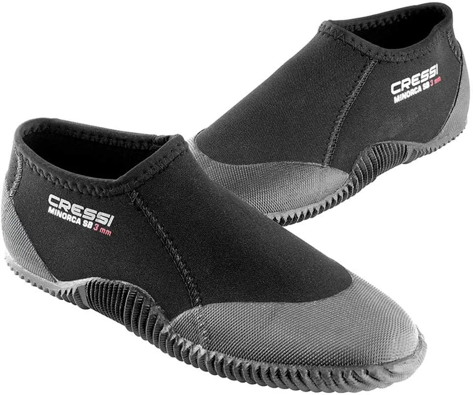 Cressi Neoprene Adult Anti-Slip Sole Boots for Water Sports: Scuba Diving, Snorkeling, Rafting, Windsurfing, Italy-made