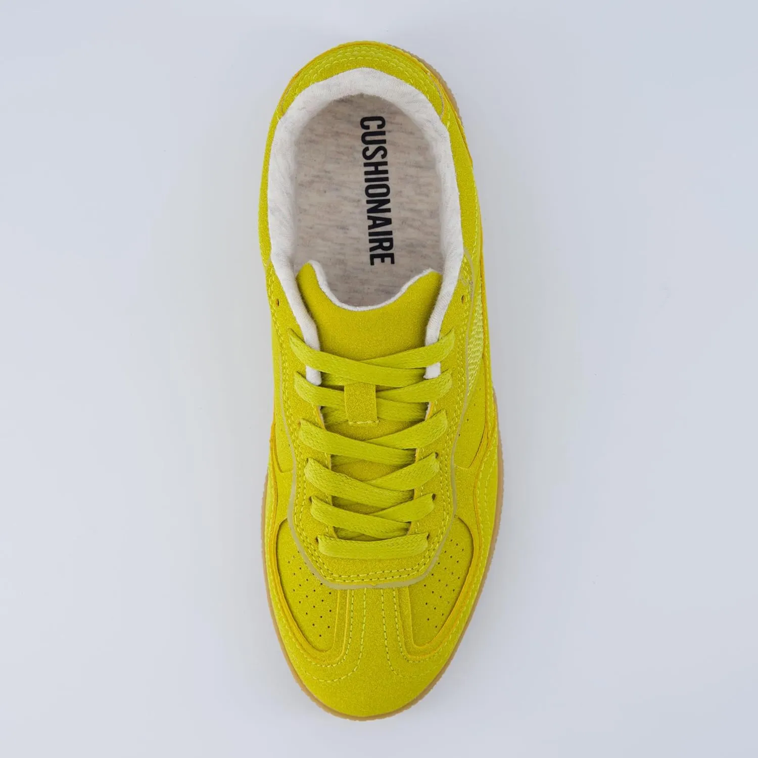 CUSHIONAIRE Bettina Women's Retro Sneaker with Cushioned Insole and Durable Gum Sole