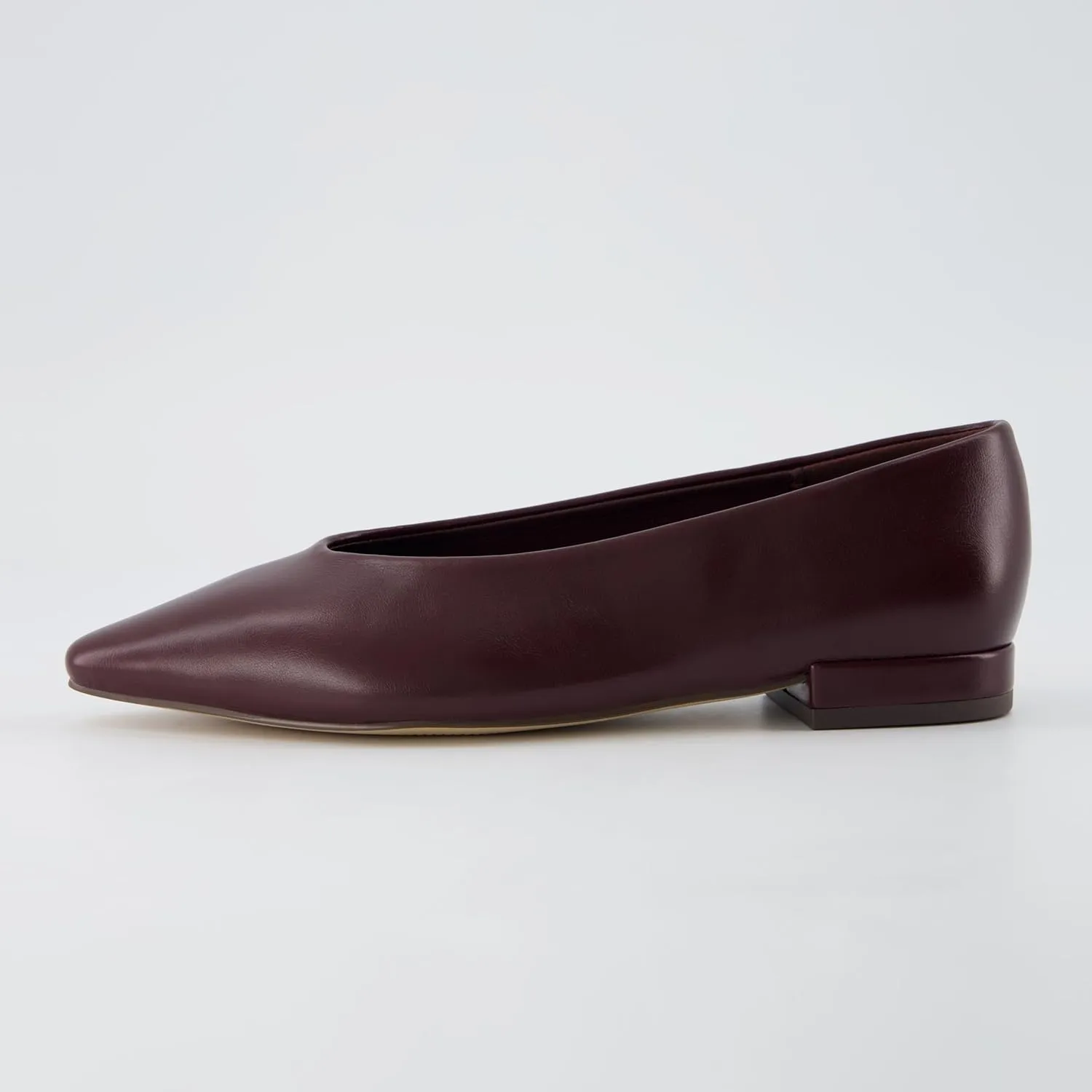CUSHIONAIRE Gabor Women's Pointed Toe Slip-On Flat  Memory Foam, Wide Widths Available