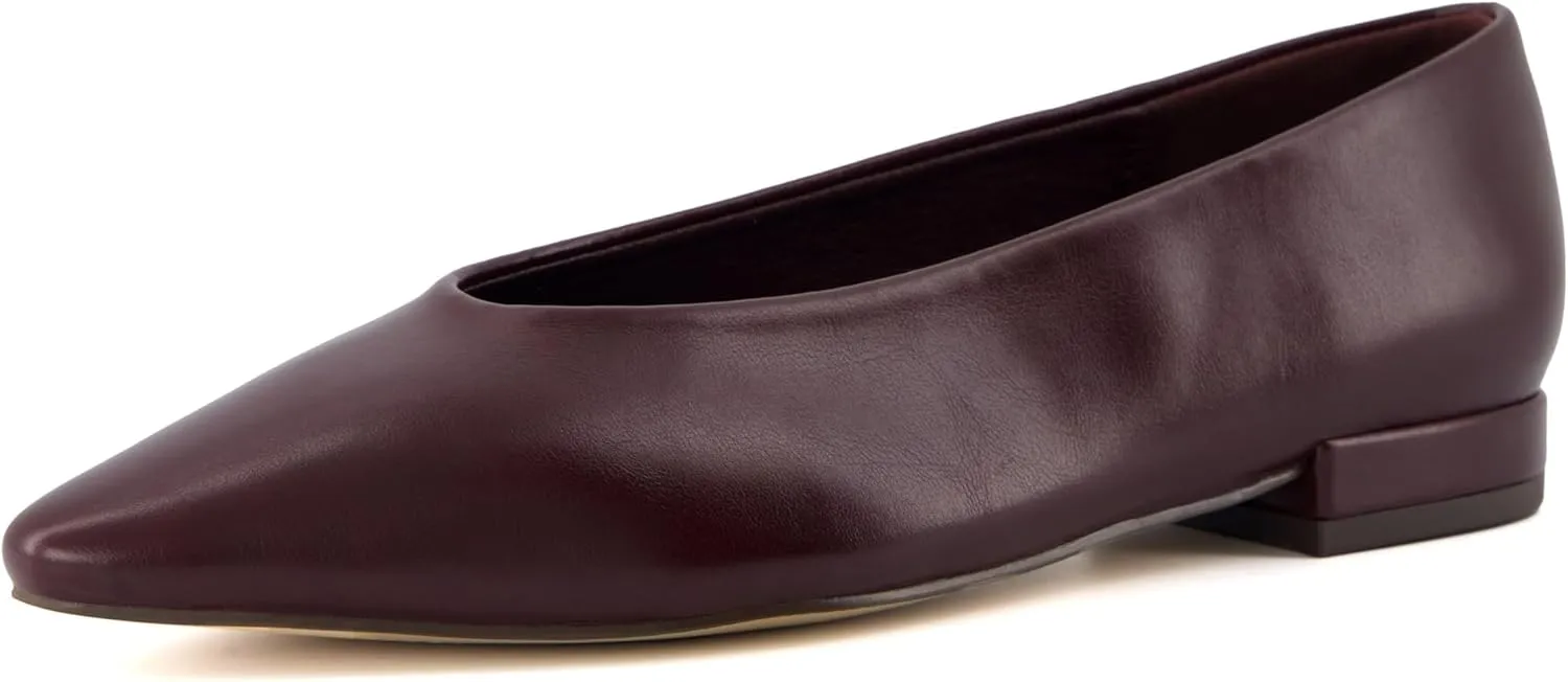CUSHIONAIRE Gabor Women's Pointed Toe Slip-On Flat  Memory Foam, Wide Widths Available