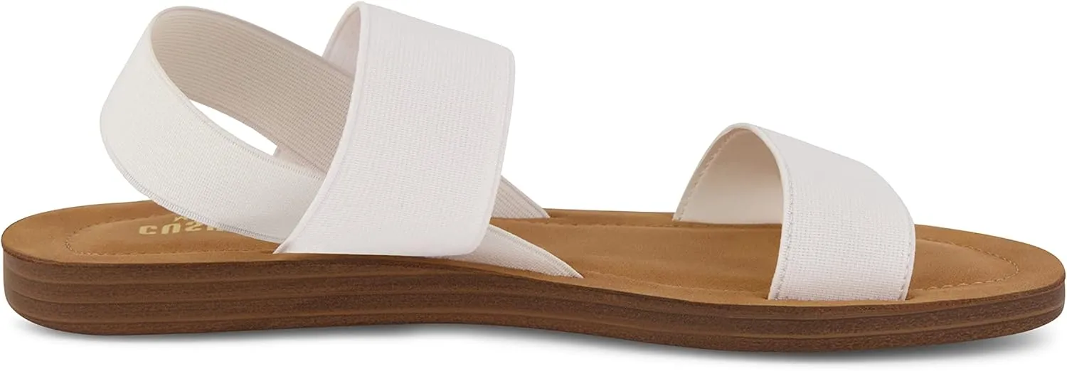 CUSHIONAIRE Women's Ina stretch sandal  Memory Foam