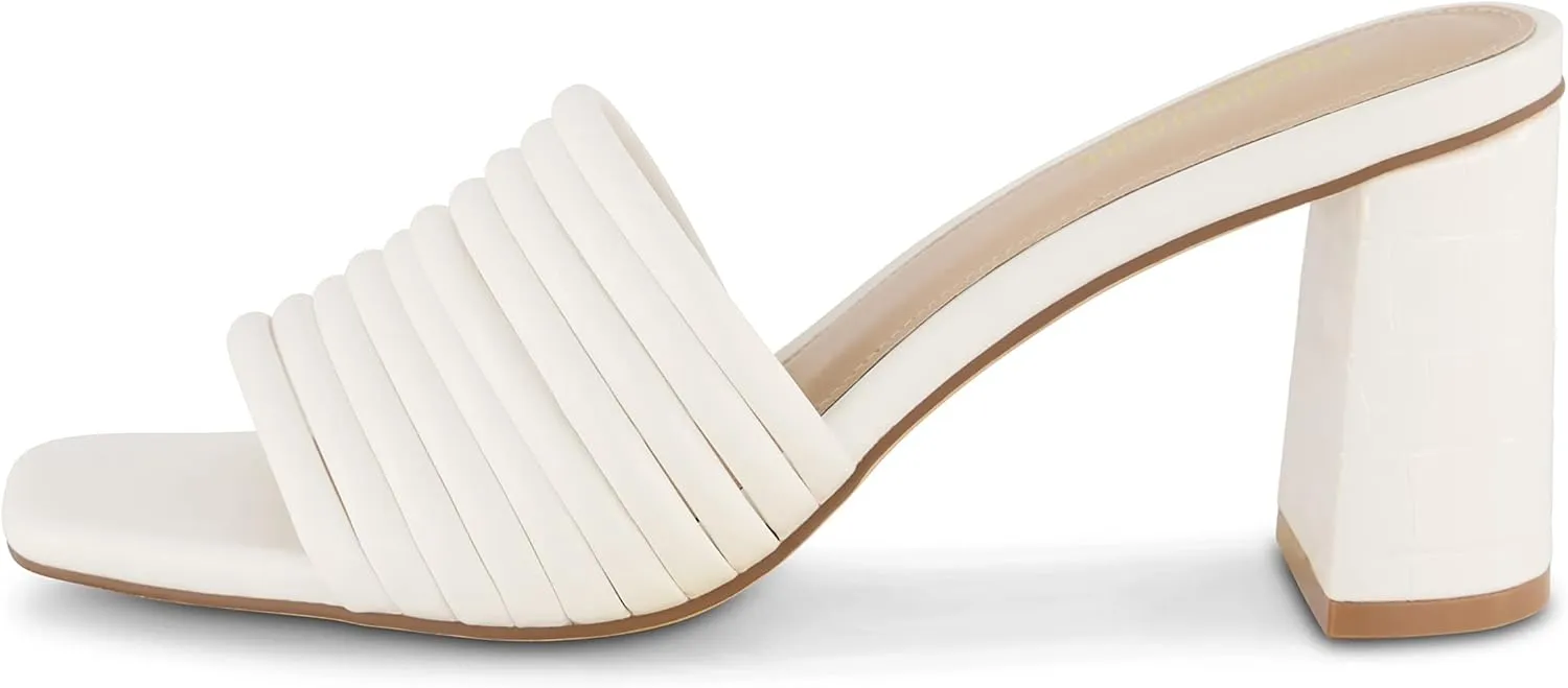 CUSHIONAIRE Women's Irma Strappy Block Heel Sandal  Memory Foam