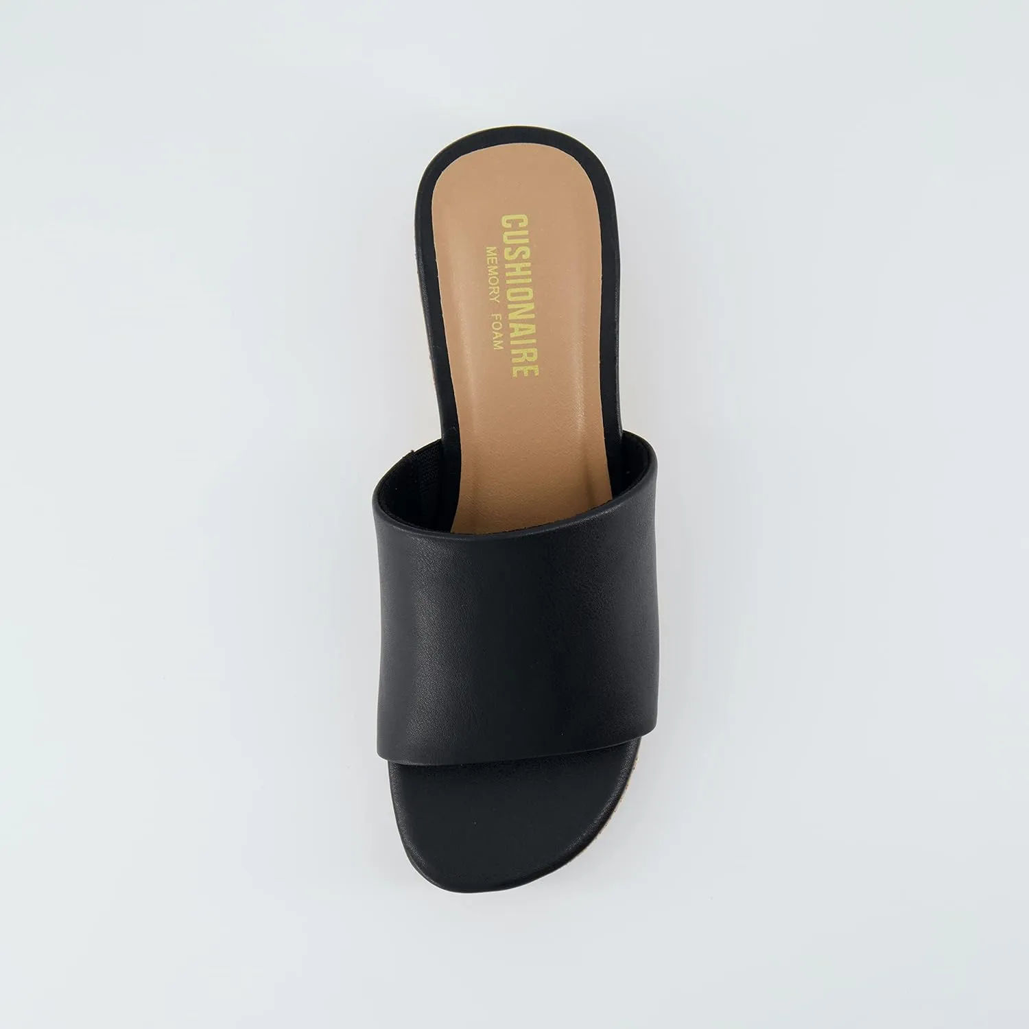 CUSHIONAIRE Women's Nano cork wedge sandal  Memory Foam, Wide Widths Available