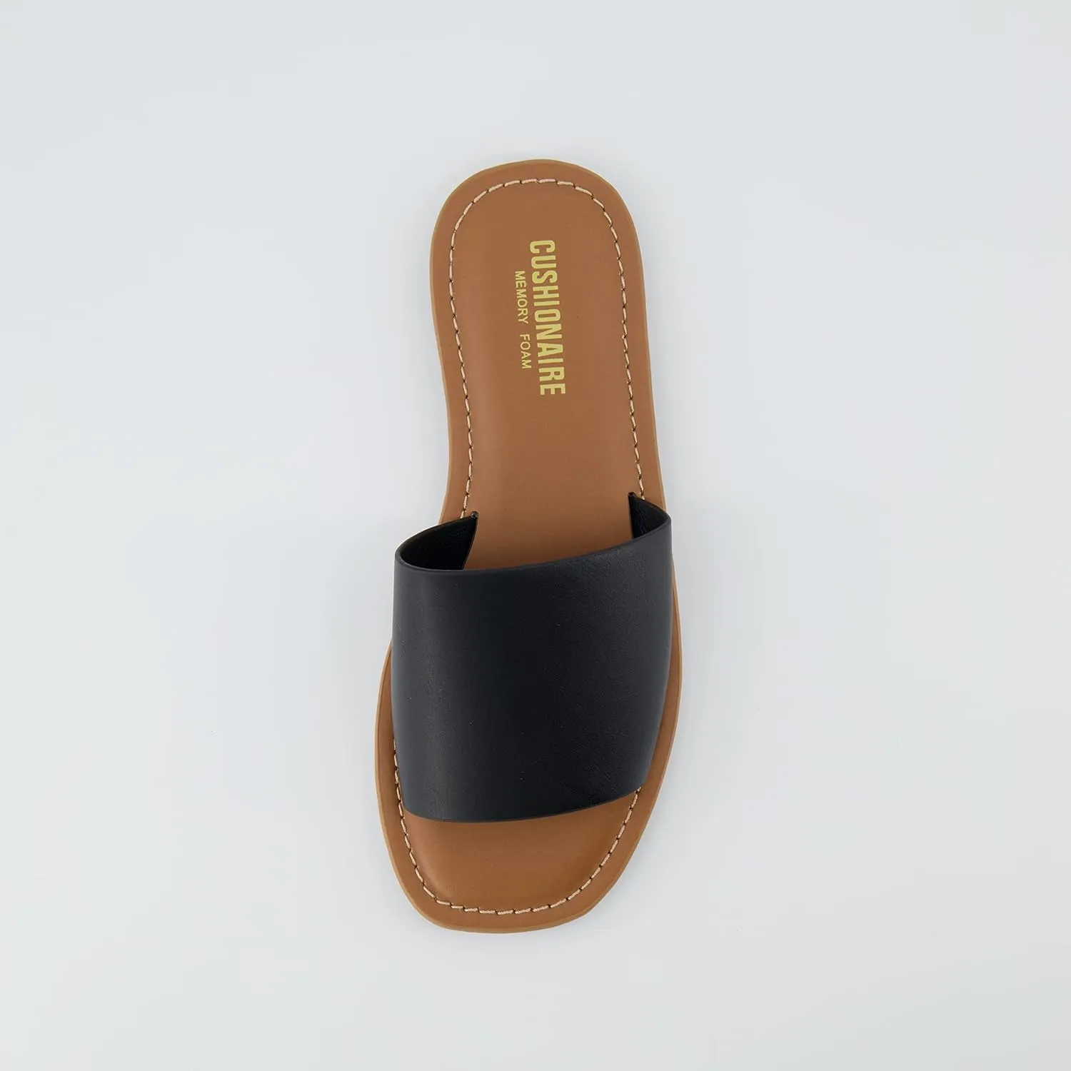 CUSHIONAIRE Women's Spicy slide Sandal with Memory Foam