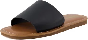 CUSHIONAIRE Women's Spicy slide Sandal with Memory Foam