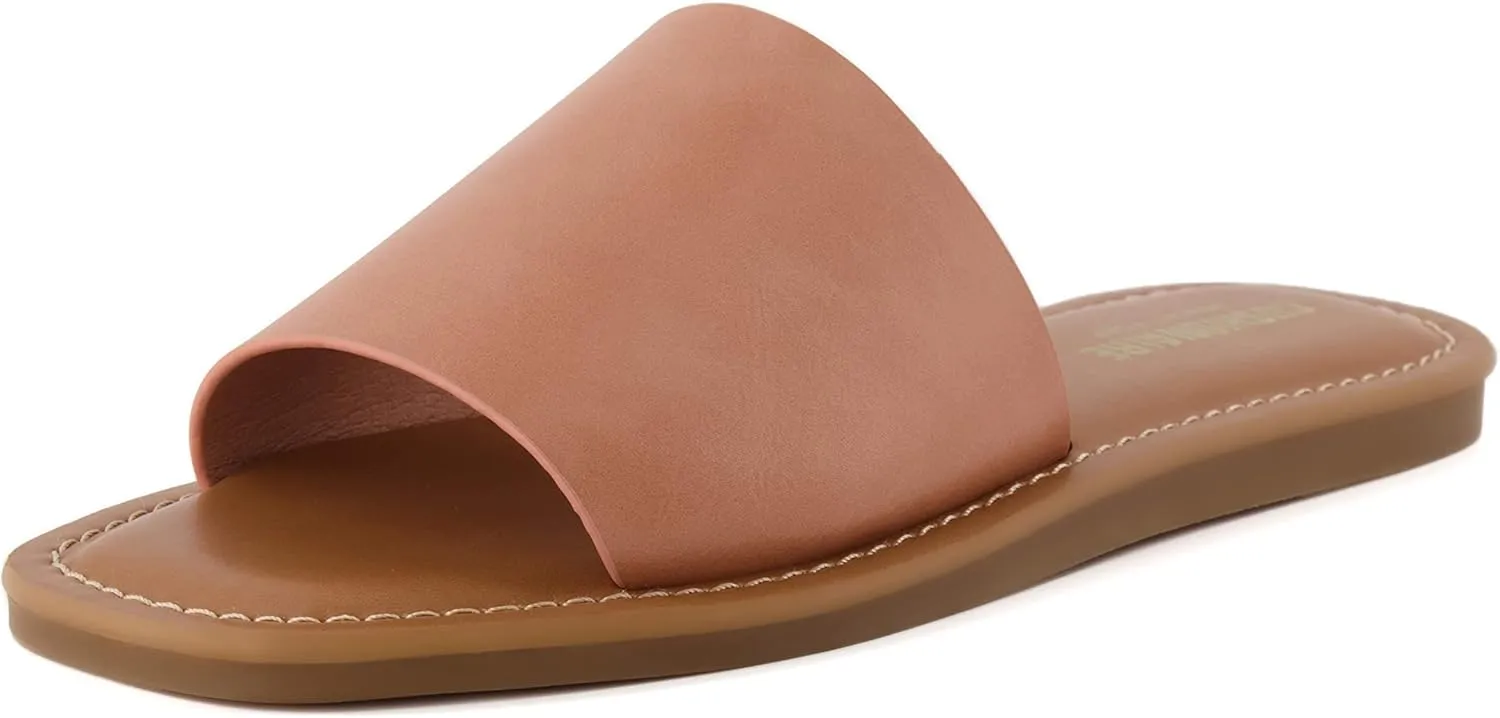 CUSHIONAIRE Women's Spicy slide Sandal with Memory Foam