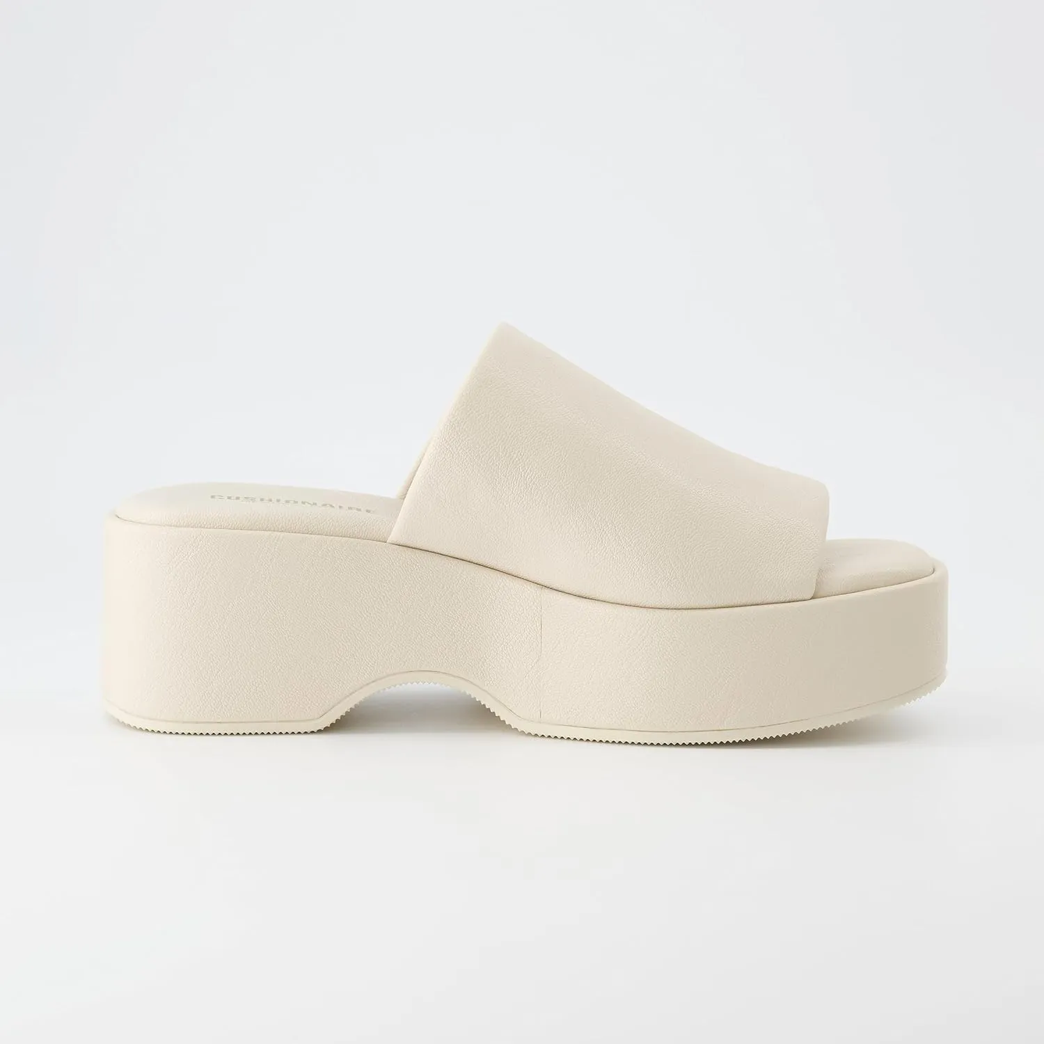 CUSHIONAIRE Women's Spin one band platform sandal with  Memory Foam
