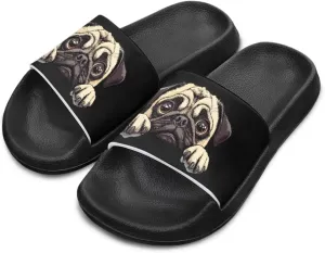 Cute Animals Summer Slippers for Boys Girls Indoor Kids Slide Sandals Comfort Cushion Footbed House Slipper