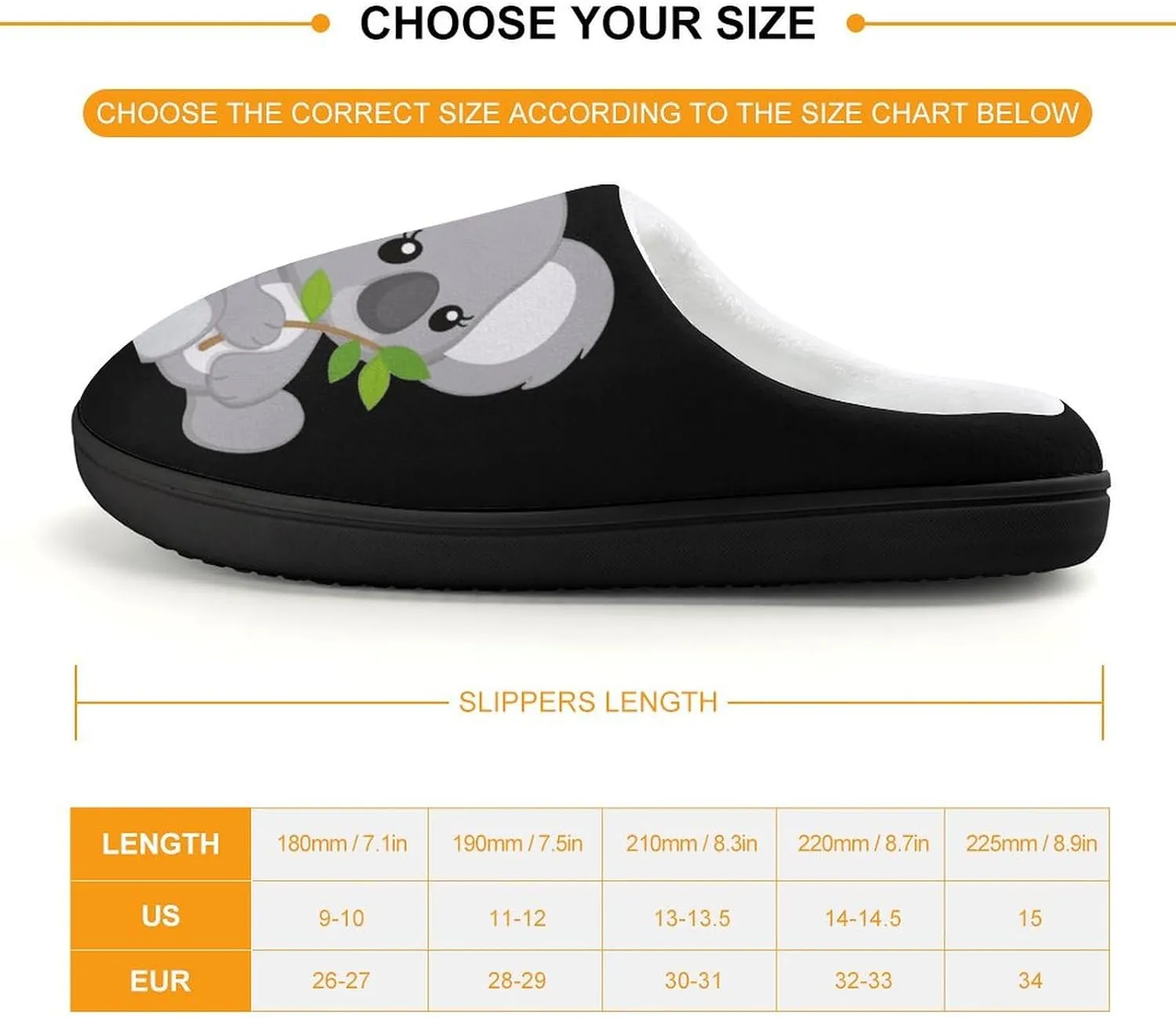 Cute Koala Cute Slippers For Girls Boys Anti Slip House Slipper Warm Shoes For Indoor Outdoor
