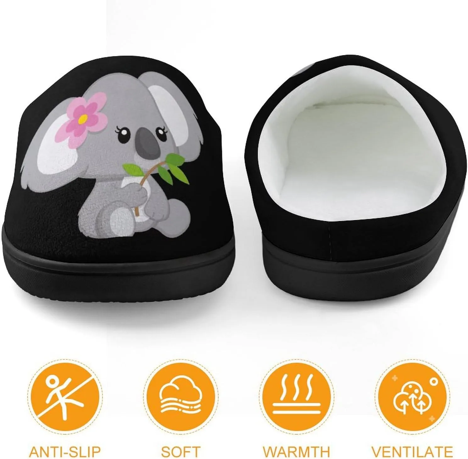 Cute Koala Cute Slippers For Girls Boys Anti Slip House Slipper Warm Shoes For Indoor Outdoor