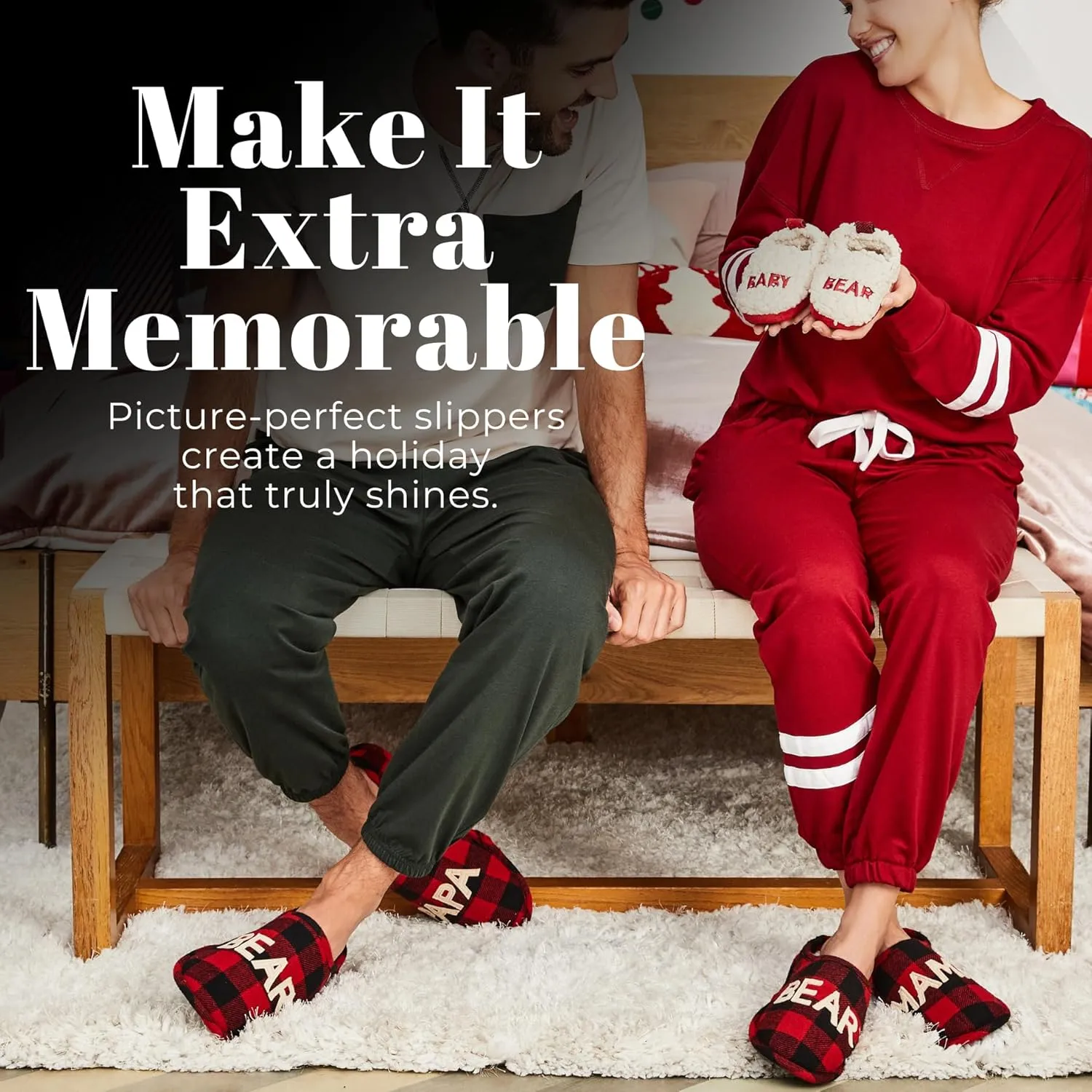 Dearfoams Men's Papa Bear Slipper