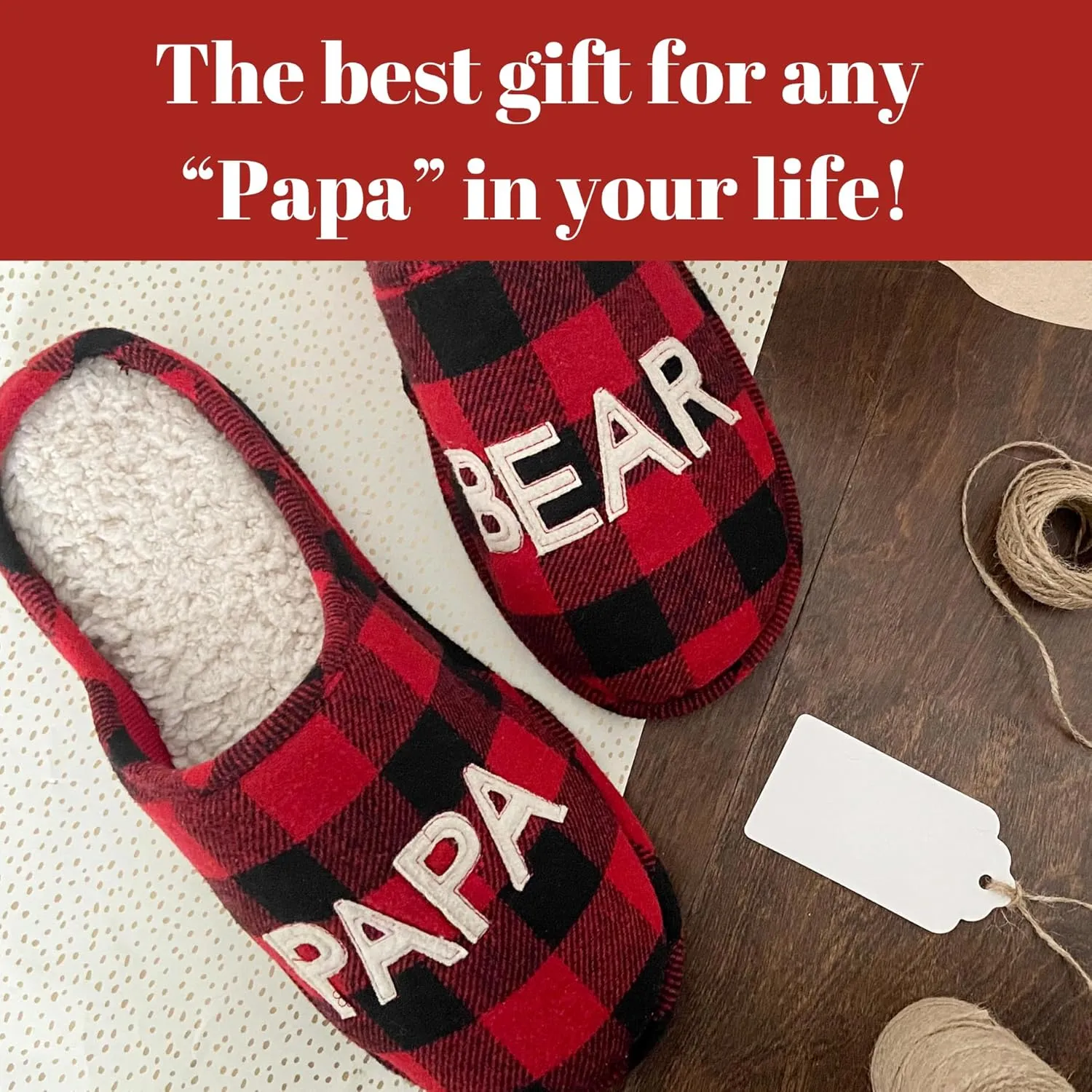 Dearfoams Men's Papa Bear Slipper