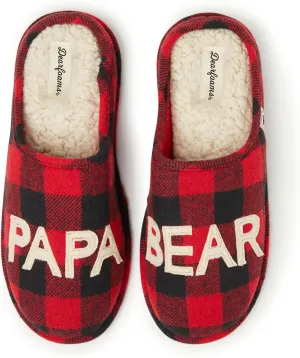 Dearfoams Men's Papa Bear Slipper