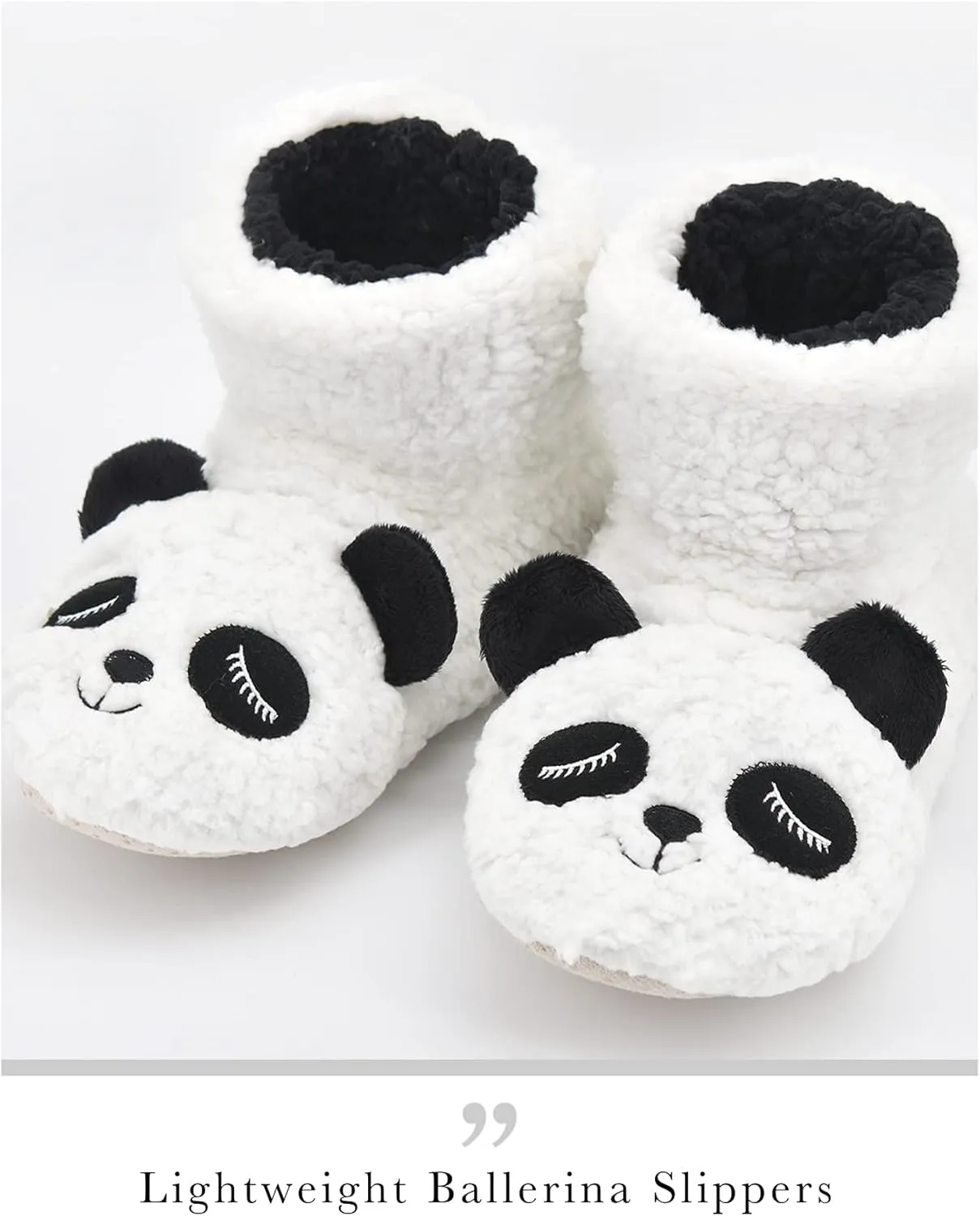 DICUIRD Slipper Socks for Women, Cozy Cute Animal House Indoor Socks with Soft Soles,Warm Fuzzy Sherpa Lined Booties Slippers with Non Slip Bottom,Womens Winter Christmas Gifts