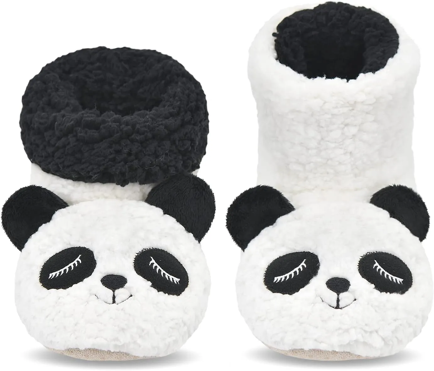DICUIRD Slipper Socks for Women, Cozy Cute Animal House Indoor Socks with Soft Soles,Warm Fuzzy Sherpa Lined Booties Slippers with Non Slip Bottom,Womens Winter Christmas Gifts