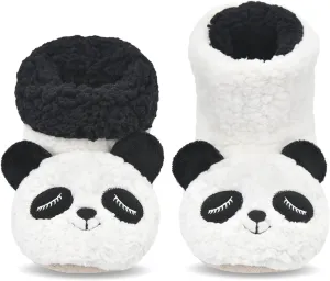 DICUIRD Slipper Socks for Women, Cozy Cute Animal House Indoor Socks with Soft Soles,Warm Fuzzy Sherpa Lined Booties Slippers with Non Slip Bottom,Womens Winter Christmas Gifts
