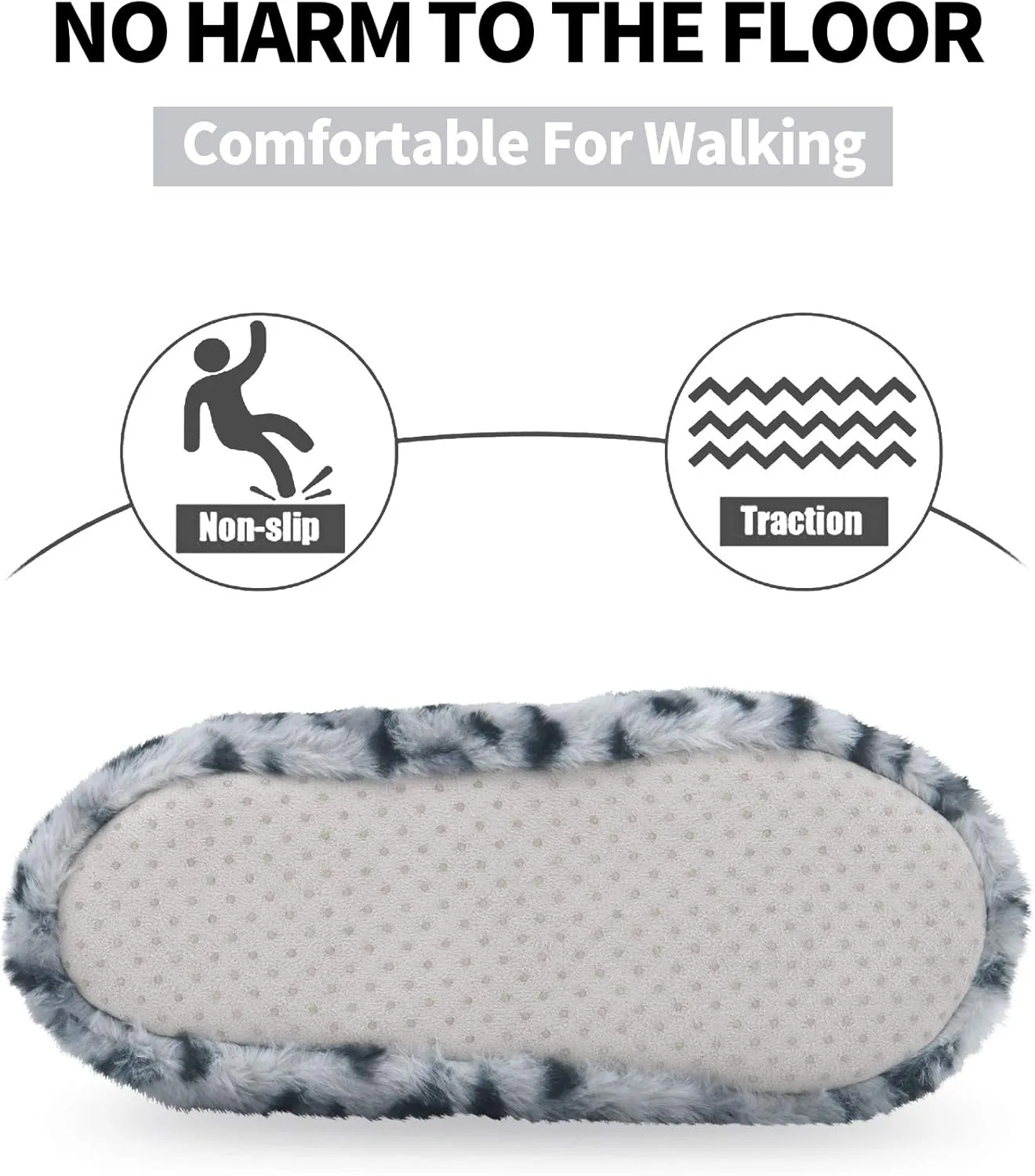 DICUIRD Slipper Socks with Grippers for Women,Winter Cozy&Comfy Boot Slippers for Women