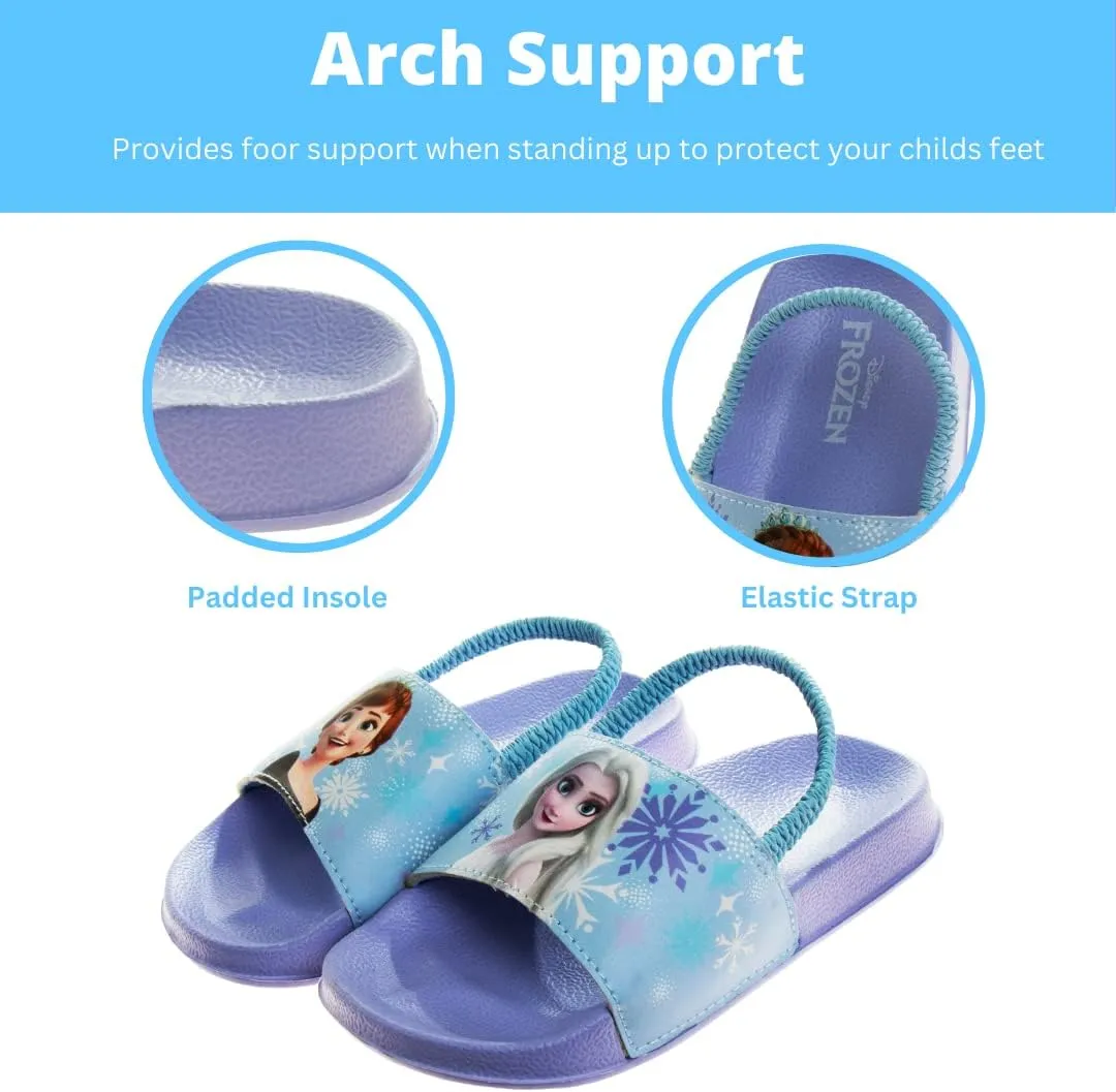 Disney Minnie Mickey Encanto Lightning McQueen Lilo n Stich Slides Backstrap Slip-On Beach Sandals (Toddler/Little Kid)
