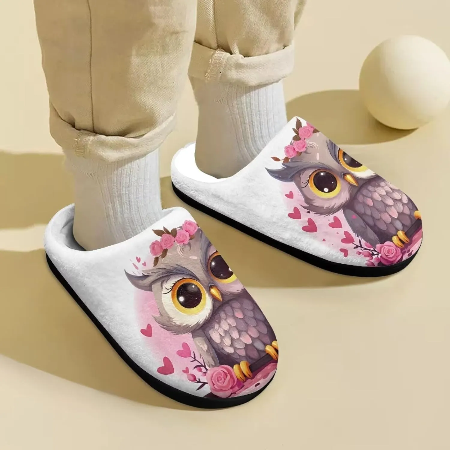 DISNIMO Boys Girls Cozy-House Bedroom Slippers Warm Plush Winter Cotton Slipper Kids Indoor Non-Slip Shoes 9-14.5