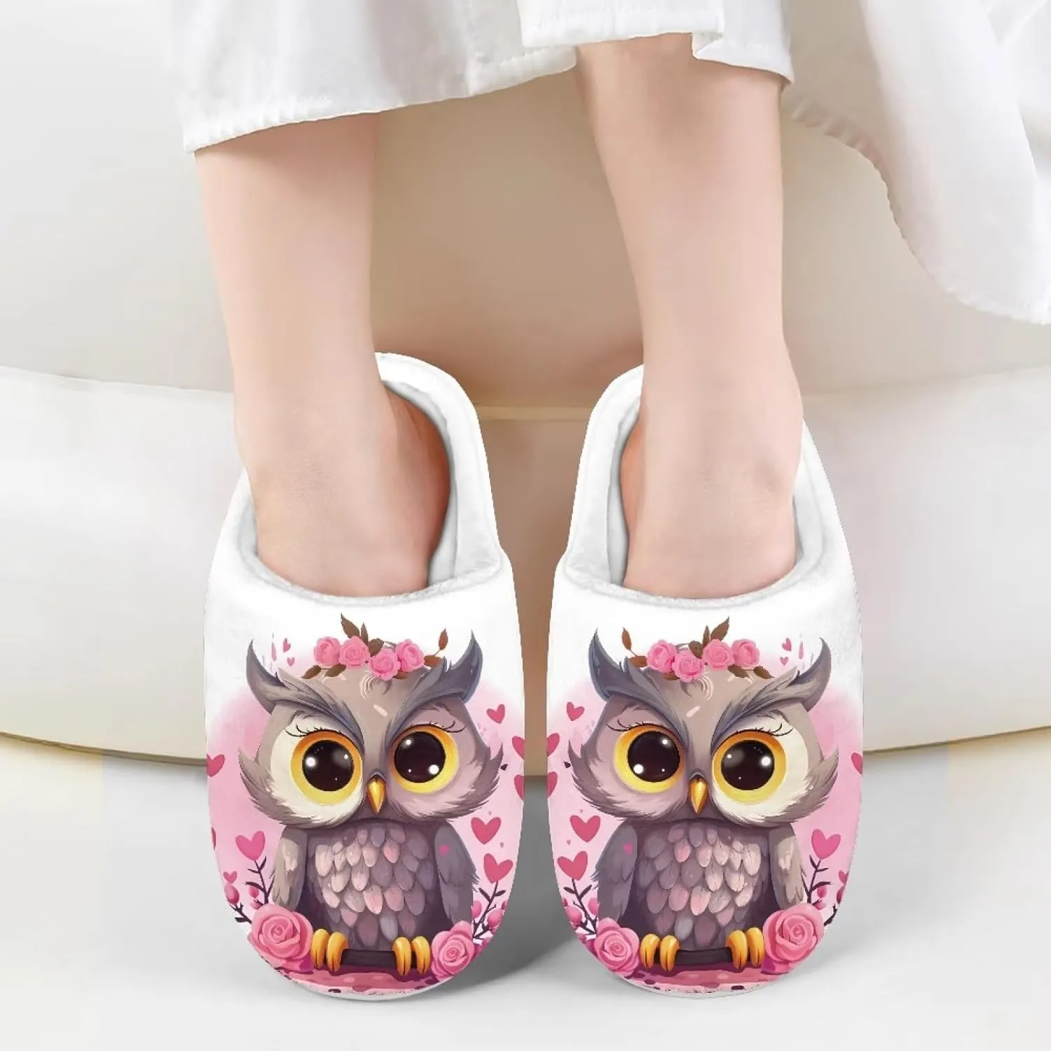 DISNIMO Boys Girls Cozy-House Bedroom Slippers Warm Plush Winter Cotton Slipper Kids Indoor Non-Slip Shoes 9-14.5