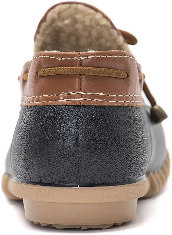 DKSUKO Snow Women's Waterpoof Loafer Shoes Slip On Flat Duck Shoe