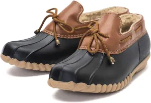 DKSUKO Snow Women's Waterpoof Loafer Shoes Slip On Flat Duck Shoe