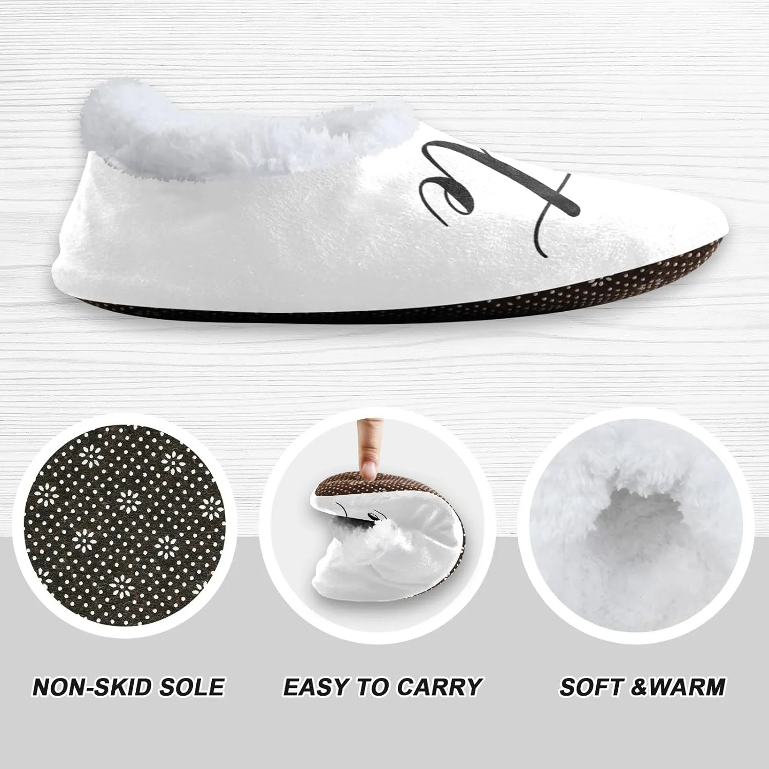 DOMIKING Bride Custom Wedding Bride Slippers Bridesmaid Personalized Bridal Warm Slippers for Bed Bedroom Indoor Guest M