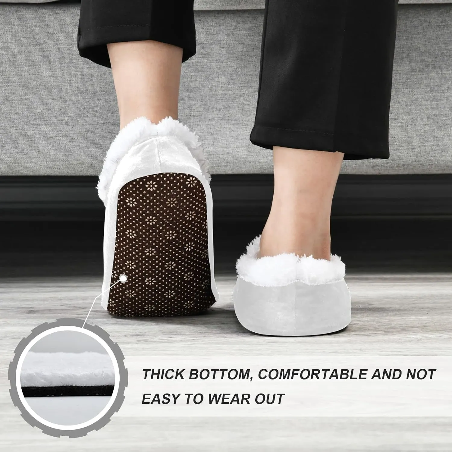 DOMIKING Bride Custom Wedding Bride Slippers Bridesmaid Personalized Bridal Warm Slippers for Bed Bedroom Indoor Guest M