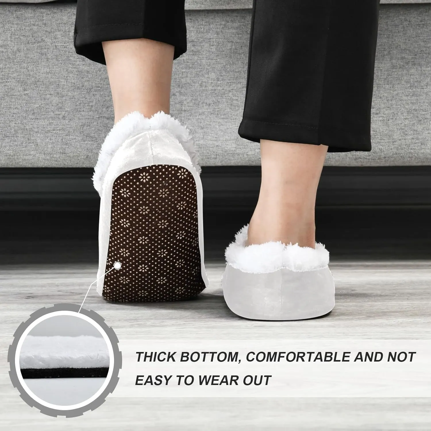 DOMIKING Groom Wedding Bride Slippers Bridesmaid Bridal Bed Slippers for Unisex Women Men M