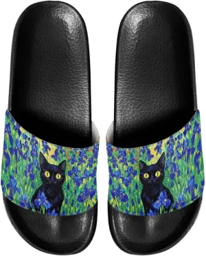 Doojoayie Open Toe Slippers for Women Non Slip Bath Slippers Casual Everyday Shoes