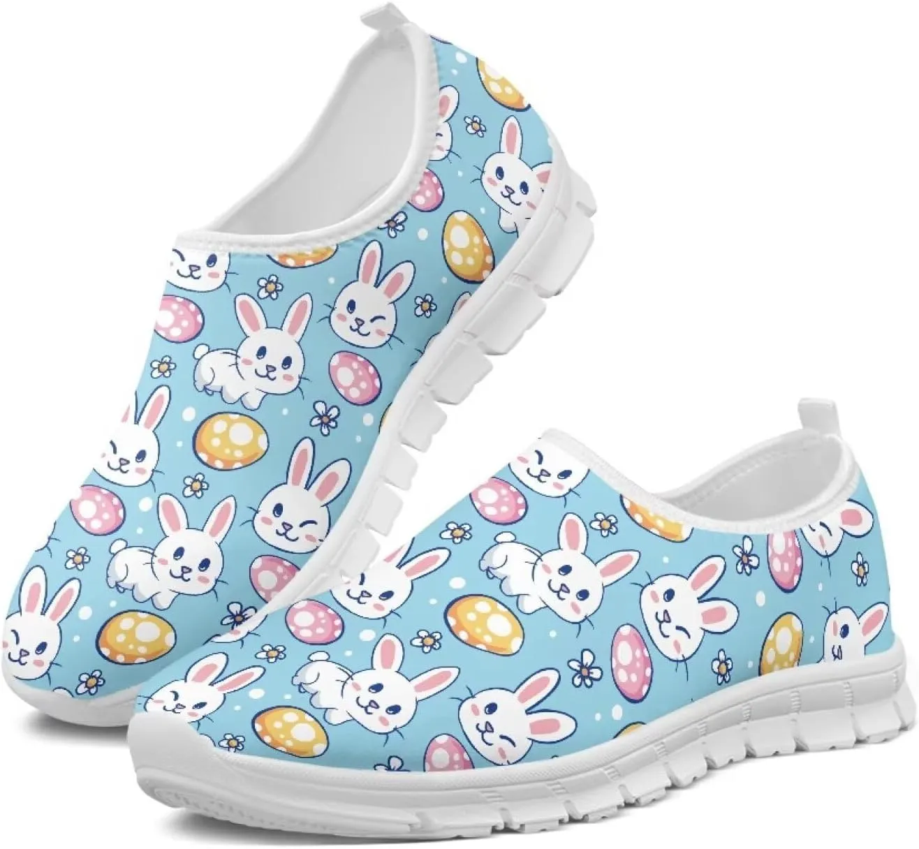 Doojoayie Shoes for Women Slip On Sneakers Novelty Holiday Couple Shoes Flat