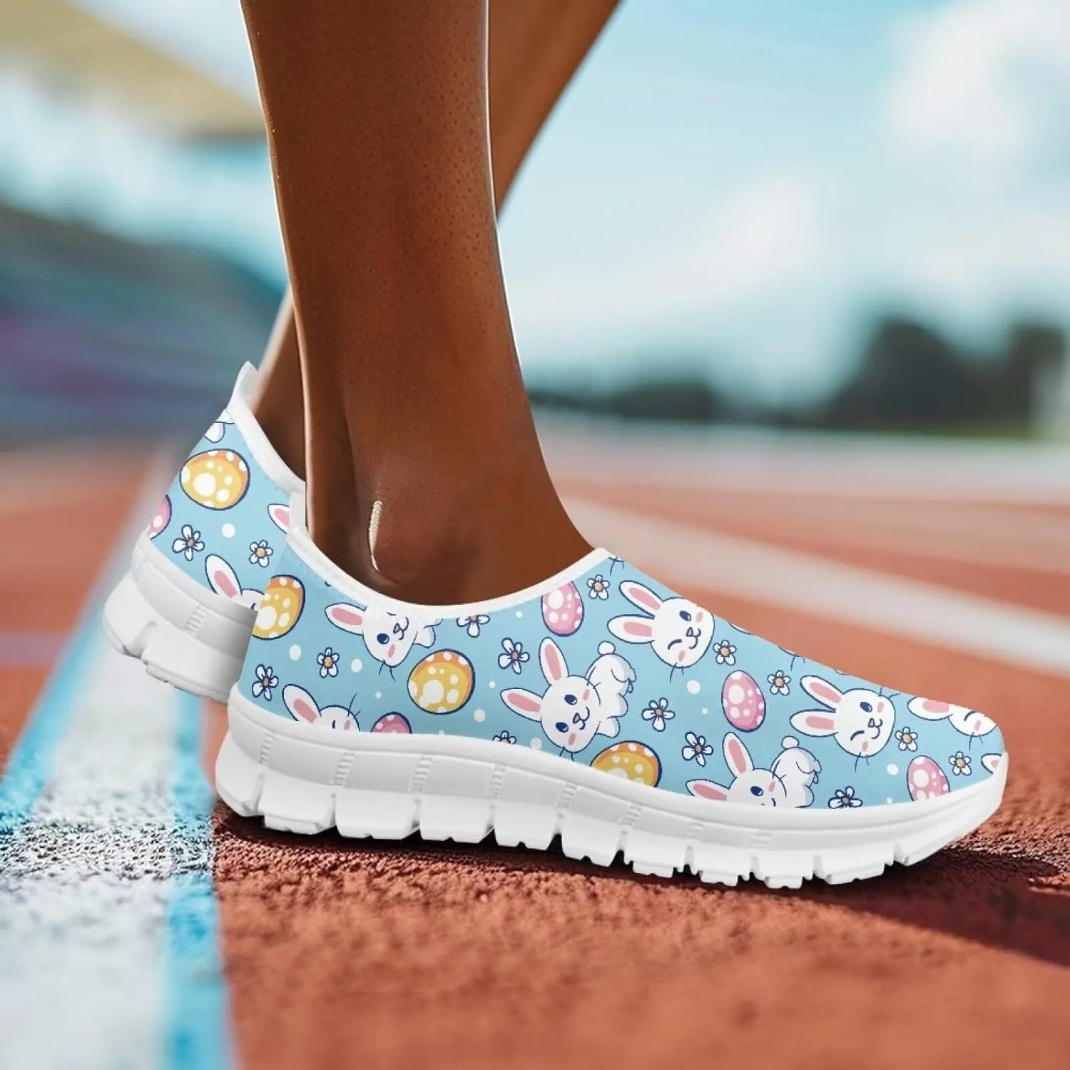 Doojoayie Shoes for Women Slip On Sneakers Novelty Holiday Couple Shoes Flat