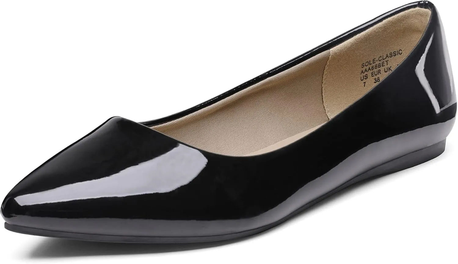 DREAM PAIRS Women's Dress Pointed Toe Flats Ballet Comfort Soft Slip On Casual Flat Shoes for Work Office Business