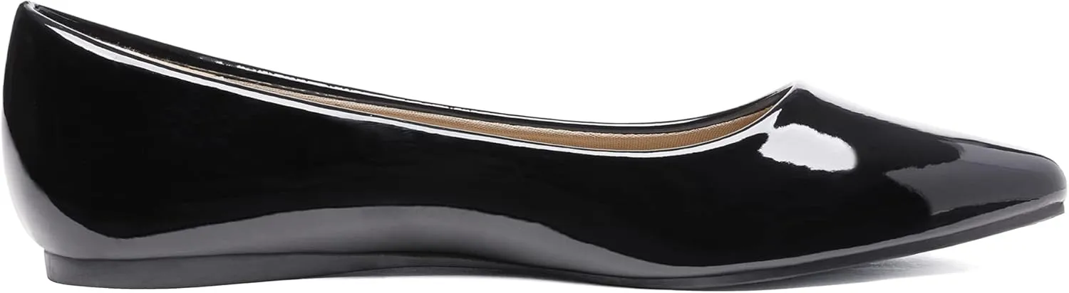 DREAM PAIRS Women's Dress Pointed Toe Flats Ballet Comfort Soft Slip On Casual Flat Shoes for Work Office Business