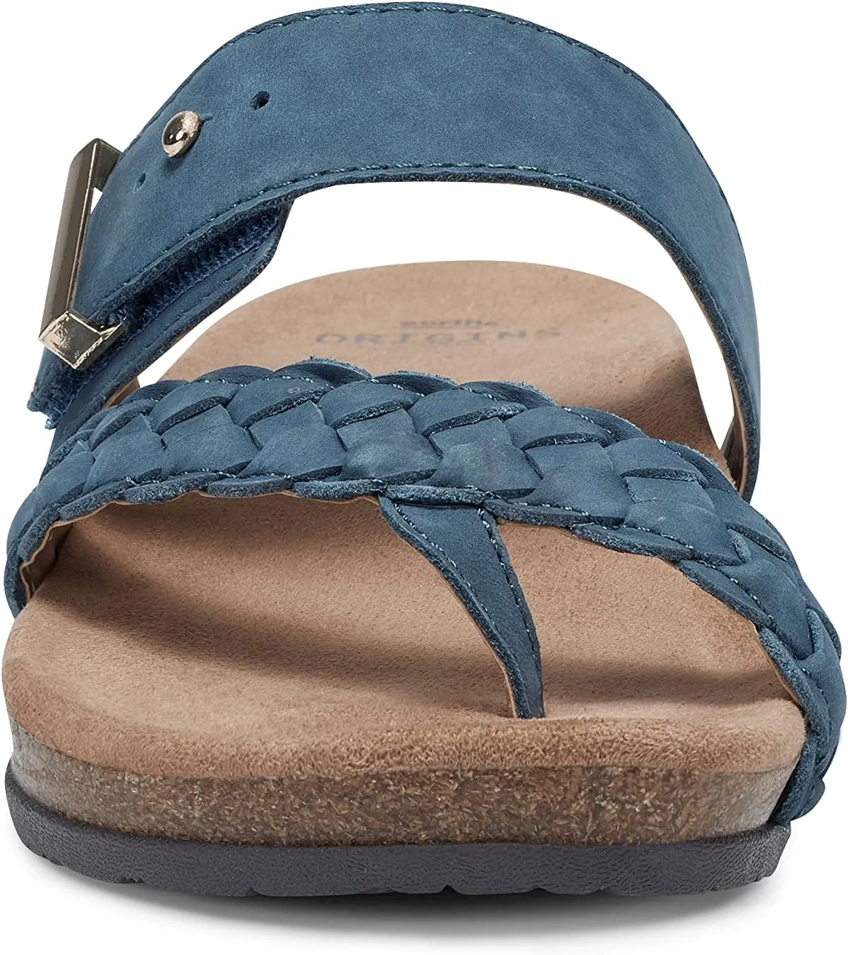 Earth Origins Women’s Onida Sandal I Slip-On Leather Sandals with Arch Support for Everyday