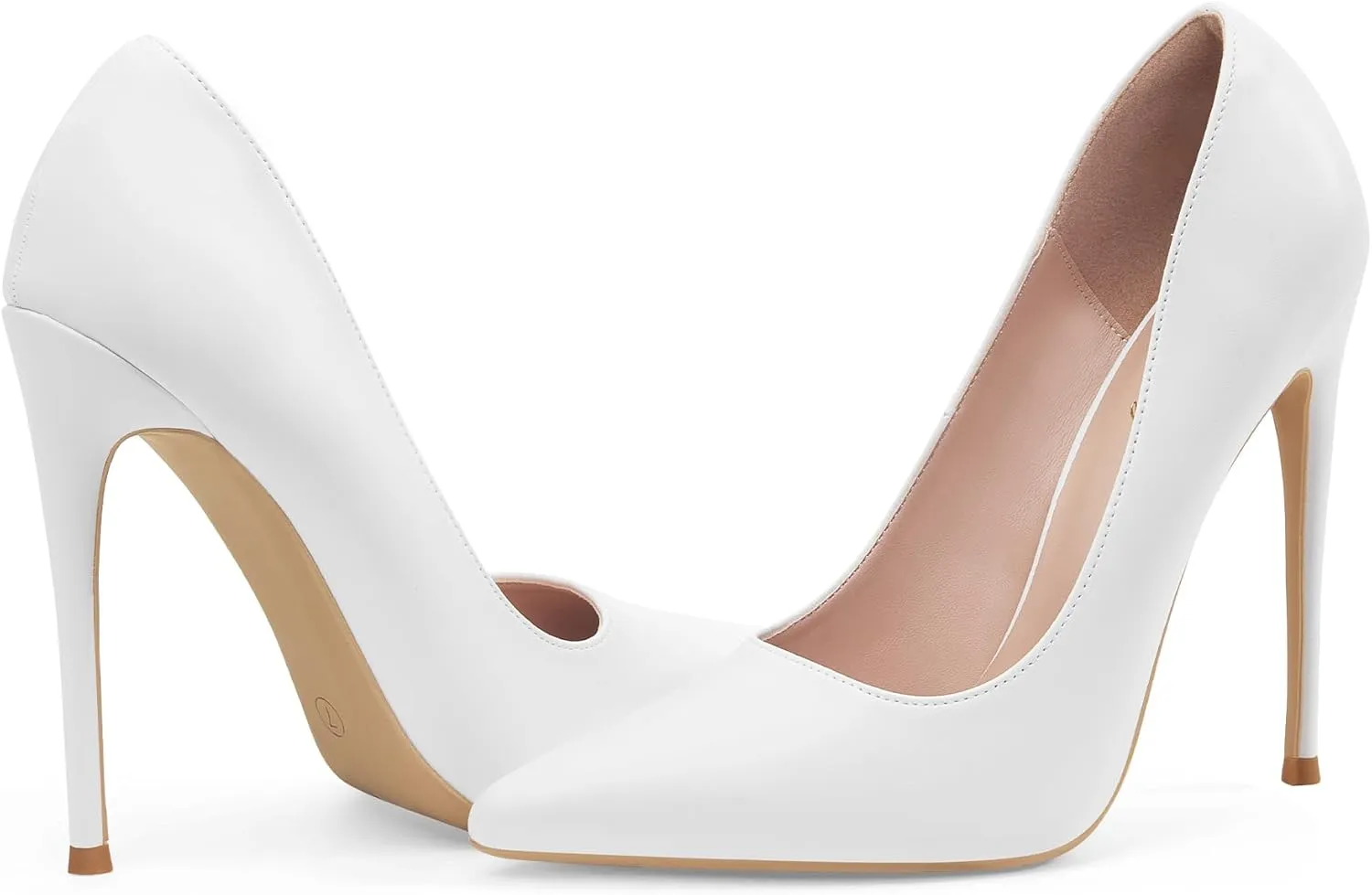 Elisabet Tang Women Pumps, Pointed Toe High Heel 4.7 inch/12cm Party Stiletto Heels Shoes Matte
