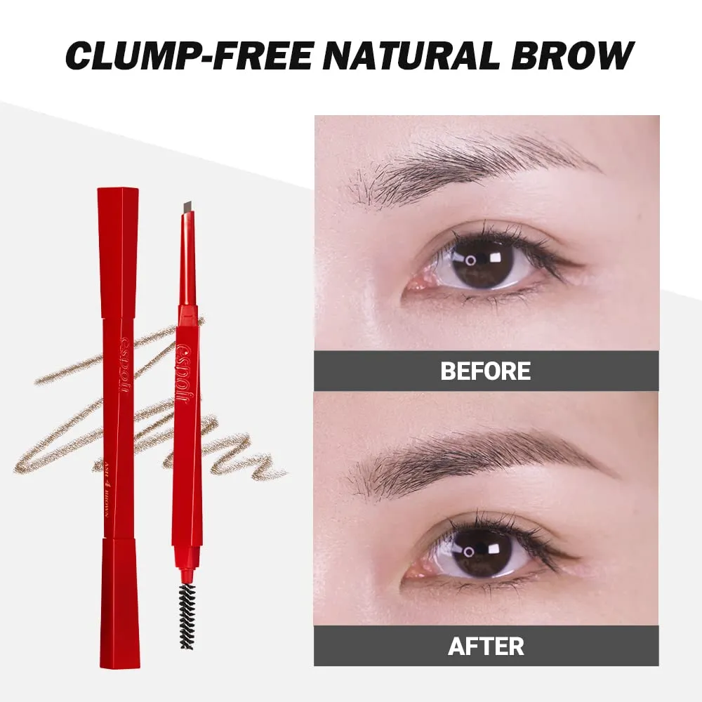 Espoir The Brow Balance Pencil #2 Cool Gray | Eye Brow Pencil that's Natural and Easy to Draw without Clumping | A Detailed and Rich Eyebrow Texture | Korean Makeup