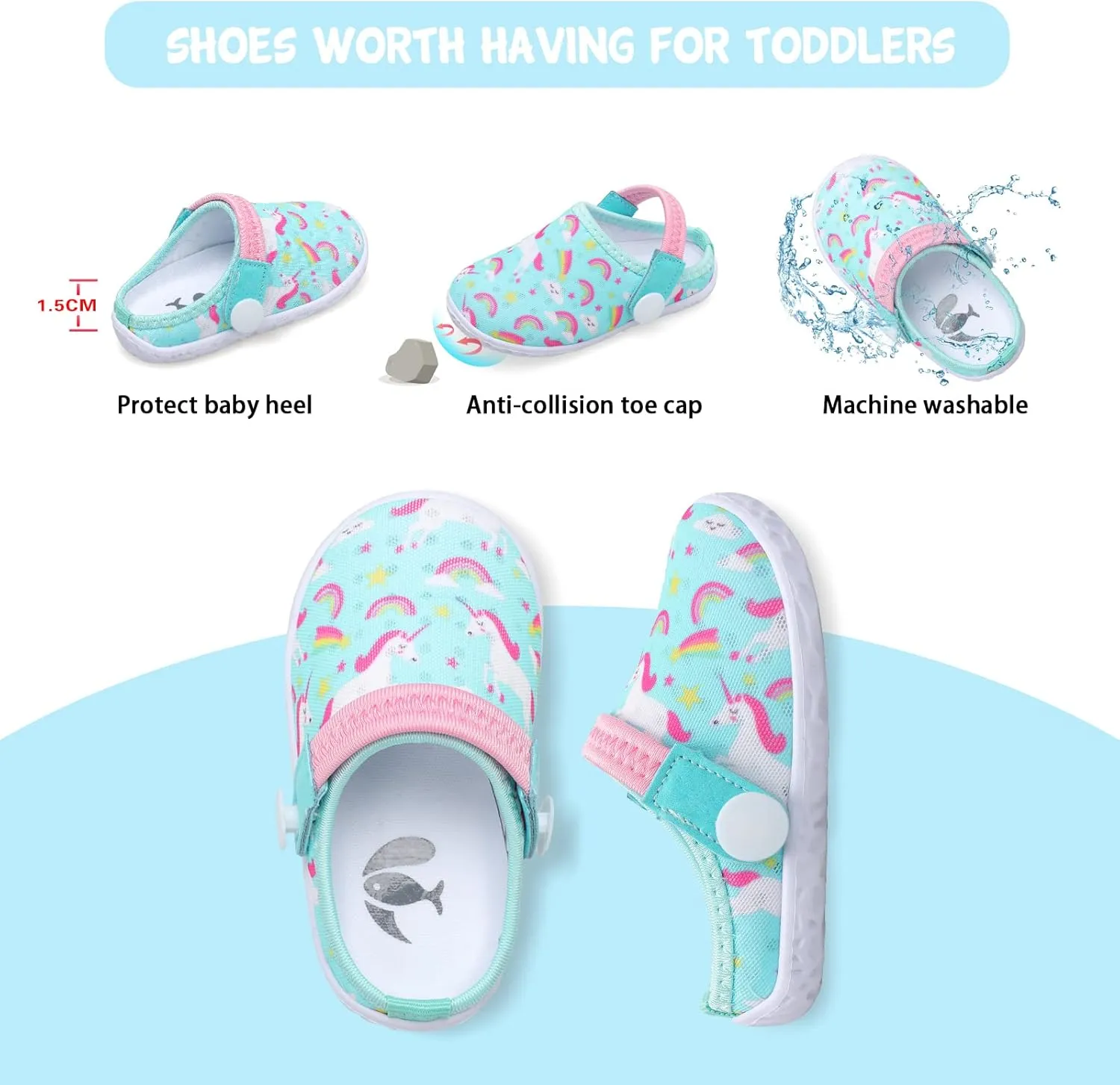 FEETCITY Baby Girl Boys Sandals Slippers Infant First Walker Shoes Summer Crib Shoes