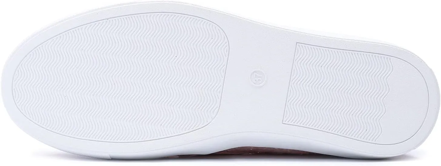 FEVERSOLE Women's Fashion Slip-On Sneaker Casual Flat Loafers