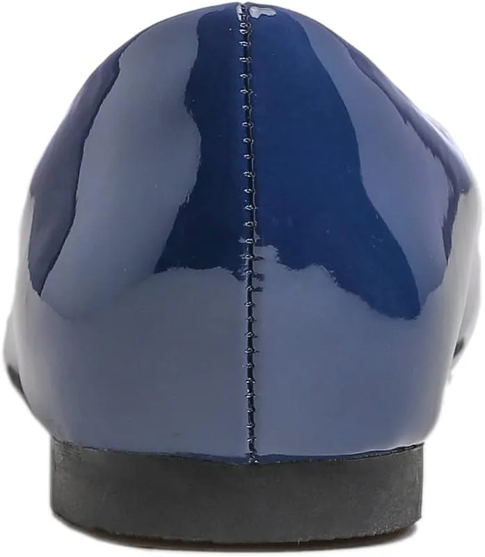 Feversole Womens Pointed Toe Macaroon Ballet Flat